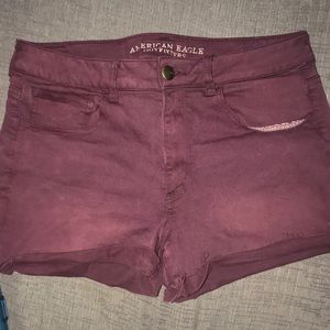 American Eagle High Rise Shortie Shorts